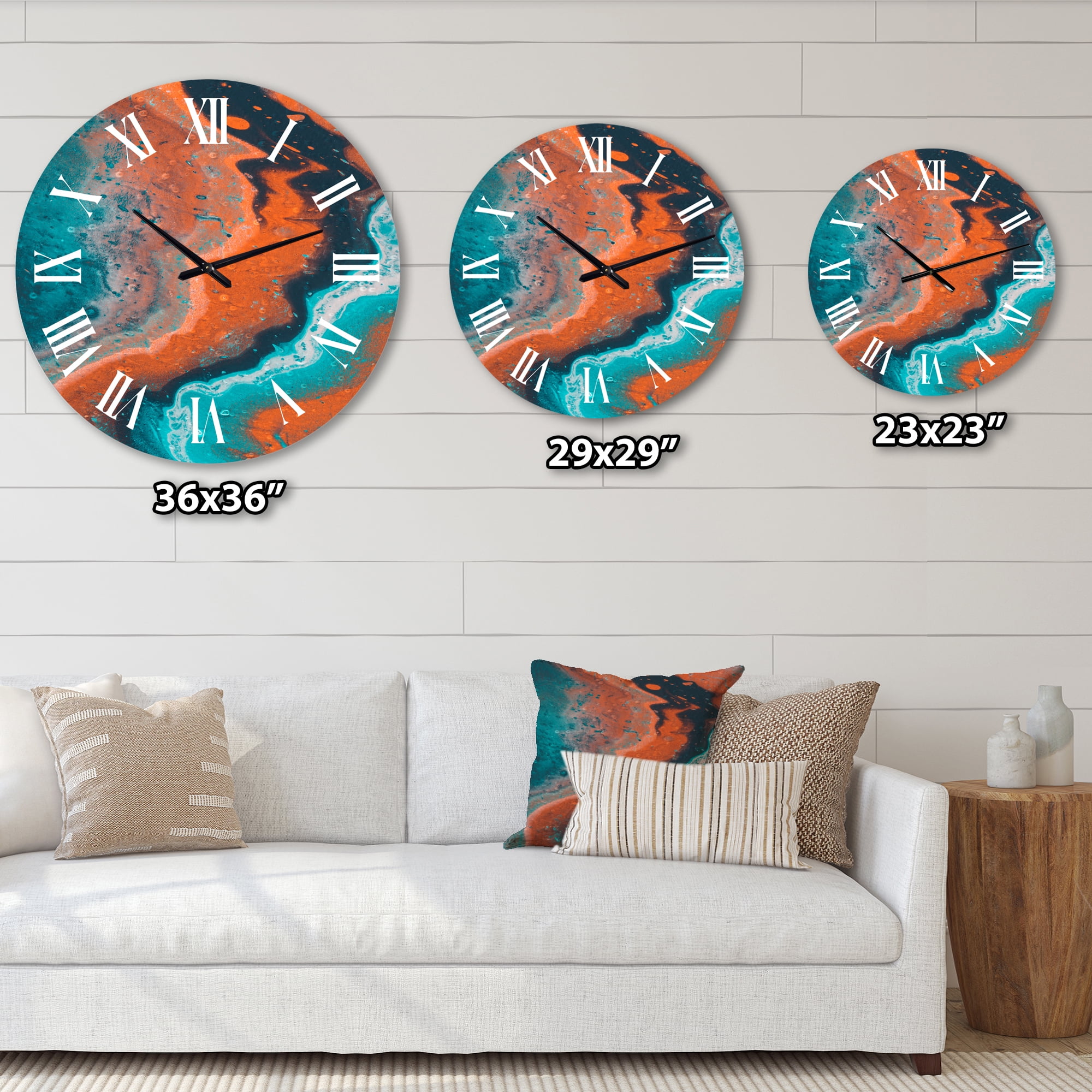 Designart 1 in Quartz Modern/Contemporary Wall Clock