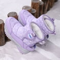 thumbnail image 4 of Quealent Boys Girls Toddler Snow Boots Waterproof Slip Resistant Outdoor Winter Shoes(Toddler/Little Kids/Big Kids) Purple for Size 2, 4 of 8