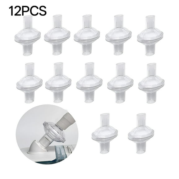 XIRQI In-line Outlet Filter Compatible with CPAP/BiPAP Machine,12 Packs