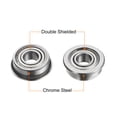 thumbnail image 3 of MF83ZZ Flanged Ball Bearing, 3x8x3mm Chrome Steel Double Shielded ABEC1 Flange Bearings,4 Pack, 3 of 5