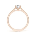 thumbnail image 2 of ANGARA Natural Princess-Cut Diamond Engagement Ring in 14K Rose Gold for Women (Size-5mm| Color-I-J| Clarity-I1-I2) | April Birthstone, Anniversary, Jewelry Gift for Women | Natural Diamond Ring, 2 of 10
