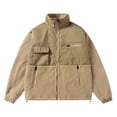 thumbnail image 5 of Fleece Jacket Men Warm Short Zip Up Loose Fit Casual Soft Winter Outwear S With Pocket, 5 of 8