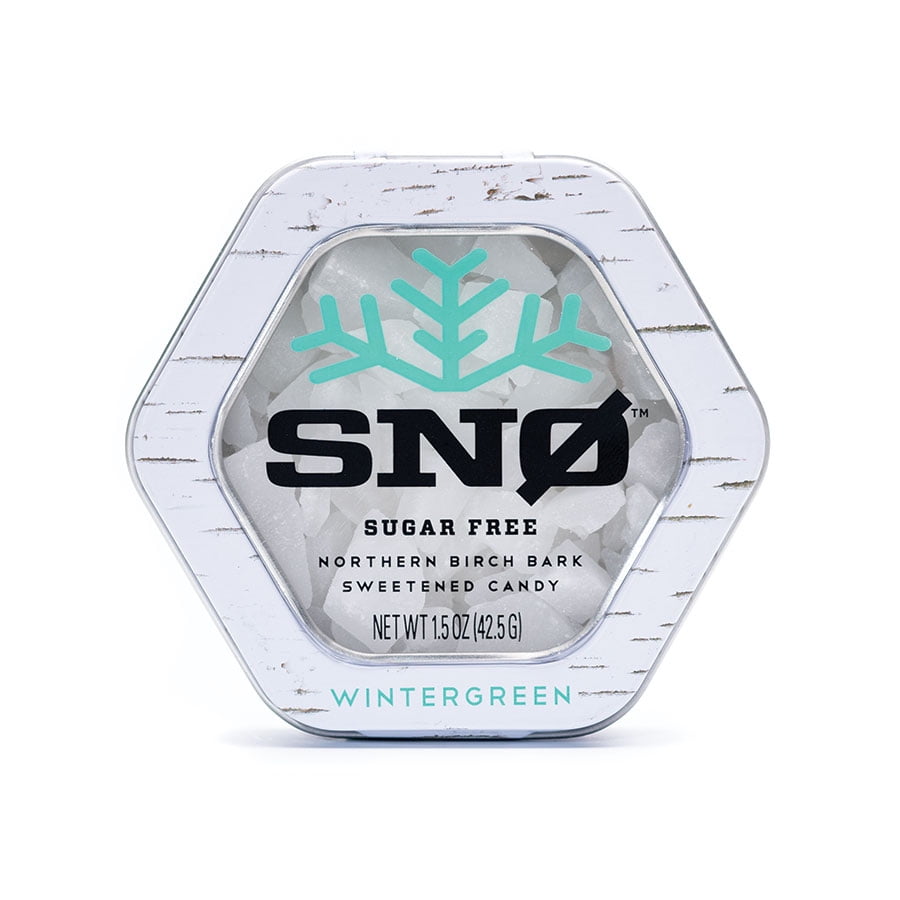 Wintergreen Xylitol Candy Chips SNØ 1.5oz Tin Handcrafted w/ ONLY 2