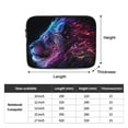 thumbnail image 4 of LNWH Neon Abstract Lion Pattern Laptop Sleeve, Notebook Computer Pocket Tablet Briefcase Carrying Bag, 12 inch Laptop Case, 4 of 8