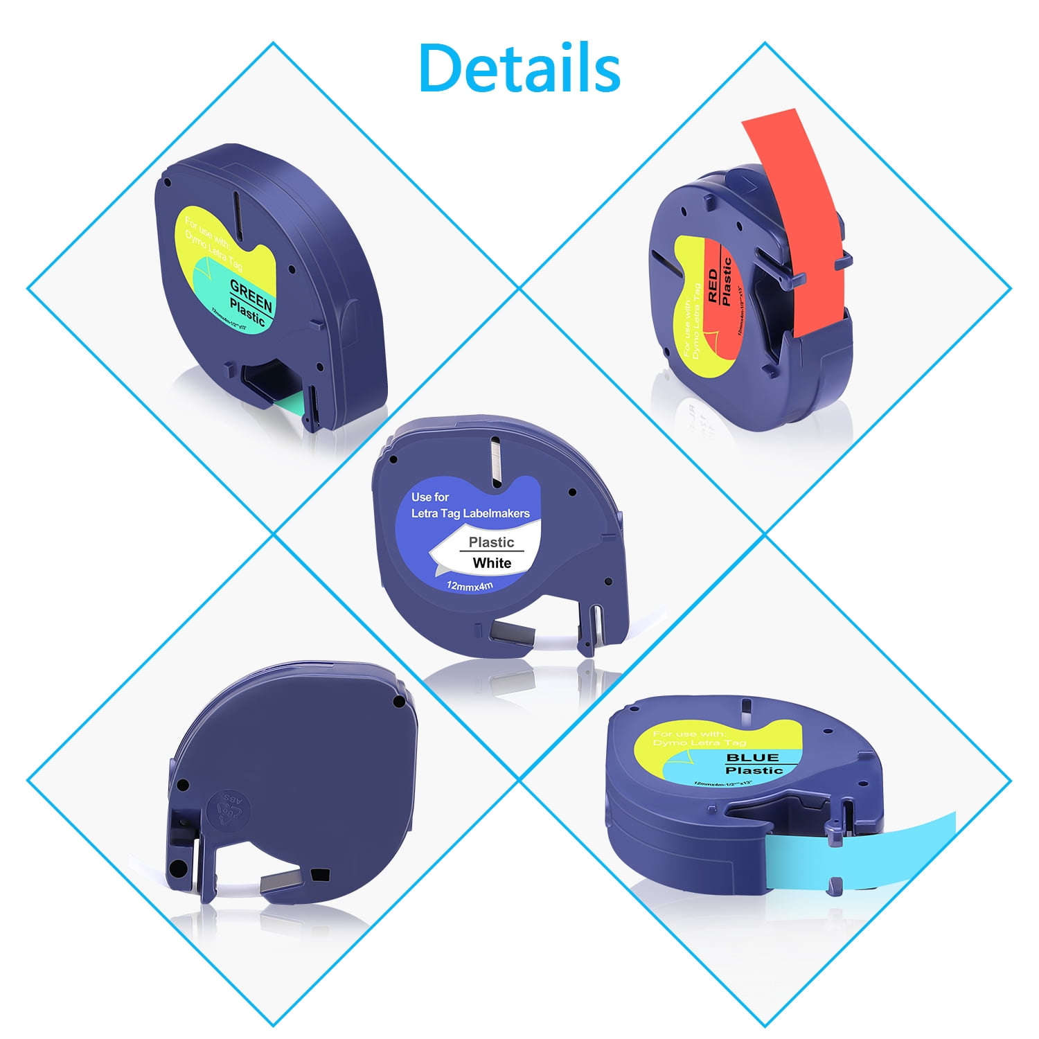 Amazon.com: 2 Pack Refills Compatible with Dymo Label Maker