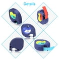 thumbnail image 2 of Hiipoo Multicolor 5-Pack Label Tape Compatible With Dymo LetraTag 91330 91331 91332 91333 91334 91335 Refills for LetraTag Label Maker LT-100H 100T LT-110T (1/2*13 feet, 12mm 4m) Black on White, 2 of 7