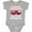AC-Heather Grey, variant on Firefighter Daddy Baby Fireman Boys or Girls Baby Bodysuit
