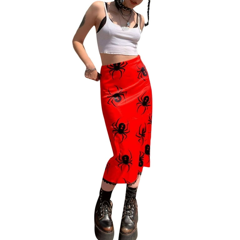 Skull best sale maxi skirt