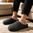 thumbnail image 4 of RockDove Men's Knit Dual-Tone Memory Foam Slipper, 4 of 6