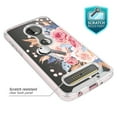 thumbnail image 4 of Moto Z4 Play Case, KAESAR Graphic Design Shockproof Impact Resistant Protective Full-Body Rugged Clear Hybrid Bumper Case for Motorola Moto Z Play 4th Generation (Pink Flower), 4 of 5