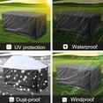 thumbnail image 3 of 48x24x22 Inch Outdoor Deck Box Cover 420D Waterproof Patio Storage Bench Protector Black, 3 of 7