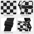 thumbnail image 3 of Small Checkered Crossbody Bag for Women Cute Purses Shoulder  Wide Strap Checkered Crossbody Bag for Women, 3 of 8