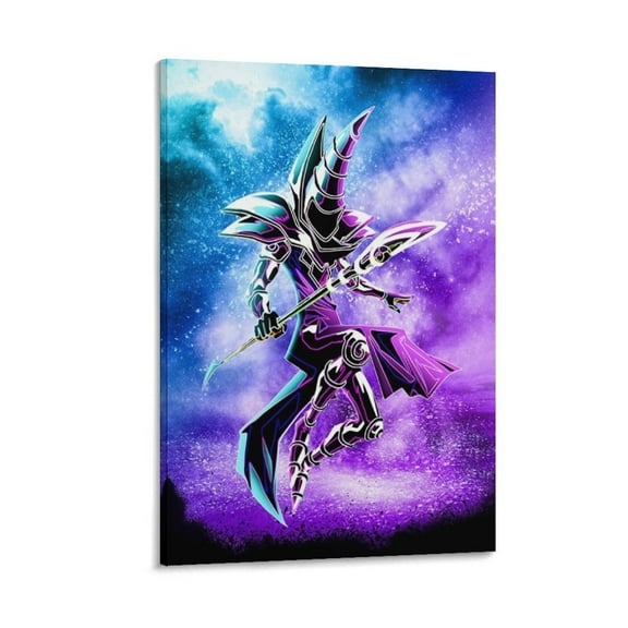 Dark Magician Wall Art Canvas Poster Wall Art Picture Prints Hanging Photo Gift Decor Home Posters Artworks 12x18inch(30x45cm)