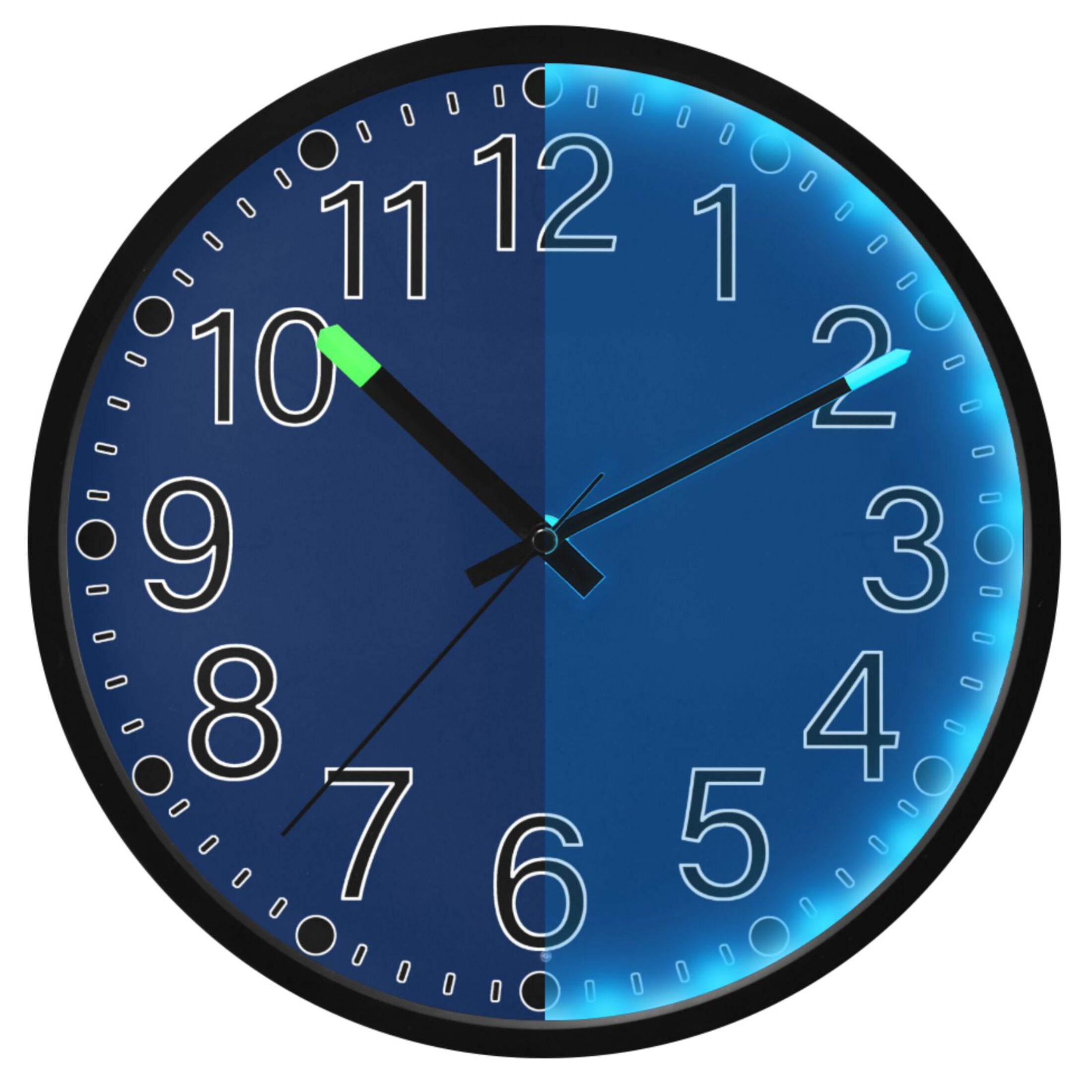 Victory Lighting 1440231 Wall Clock With Raised Numerals And