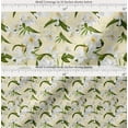 thumbnail image 2 of Soimoi Cotton Voile Fabric Leaves & Lily Floral Print Fabric by The Yard 56 Inch Wide, 2 of 7