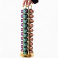 thumbnail image 1 of Soporte para cápsulas de café compatible con cápsulas originales de Nespresso para 40 cápsulas (dorado), 1 of 4