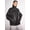 Black, variant on Women's Oversized Faux Leather Moto Bomber Jacket with Stand Collar & Belt, Sizes XS-XL