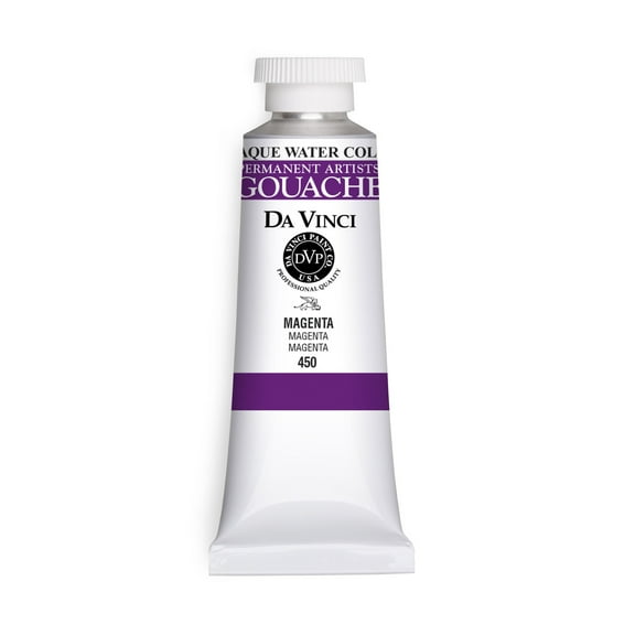 Da Vinci Paints Professional Gouache, 37ml Tube, Magenta