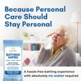 thumbnail image 2 of Nurture Valley Toallitas de baño sin enjuague para adultos Limpieza sin agua con aloe para pieles sensibles Toallita húmeda desechable para baño corporal para adultos para discapacitados postrados en, 2 of 9