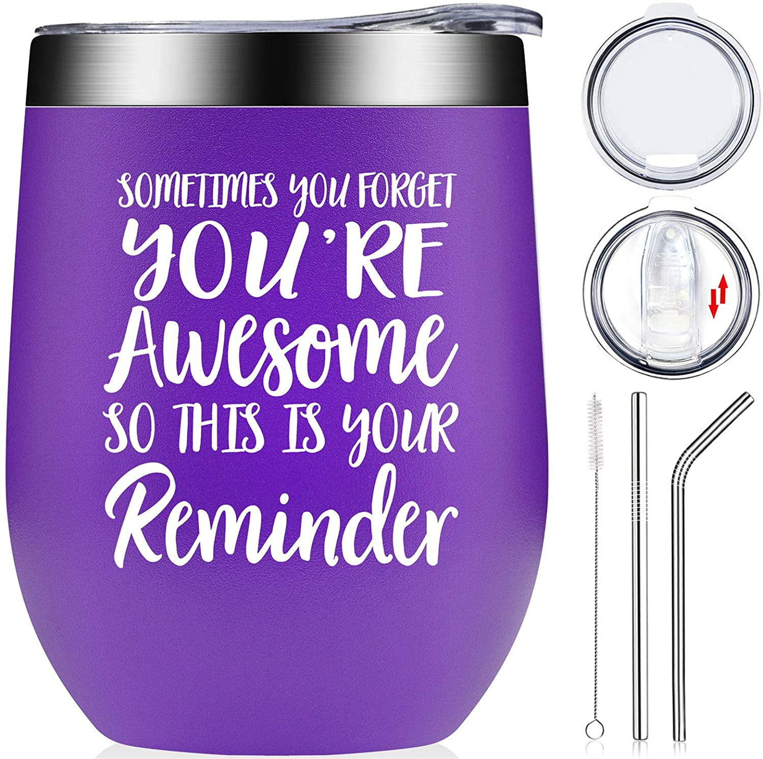 Coworker Boss Funny Christmas Gifts Inspirational Gifts for Women Best Friend Daughter Mom Soul Sister 12oz Wine Tumbler Mug for Thank You Gifts Birthday Gifts for Sister from Sister Wife 