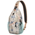 thumbnail image 1 of Seashell and Beach Pattern Lightweight Travel Sling Backpack Durable Multipurpose Crossbody Bag with Nautical Tropical Starfish Design for Hiking and Outdoor Use, 1 of 4