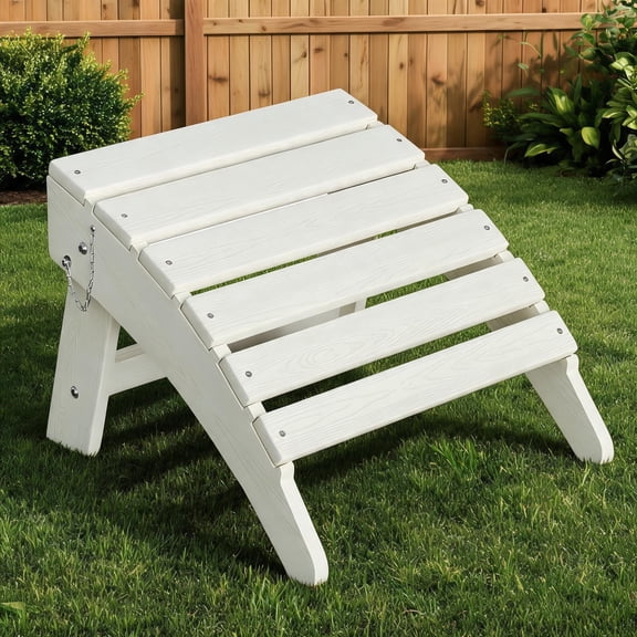 Gaderth Adirondack Foot Rest,Adirondack Chair Footrest,HDPE All-Weather Footrest For Outdoor Use, Garden & Poolside,Anti-Cracking, Fade-Resistant, Easy Assembly