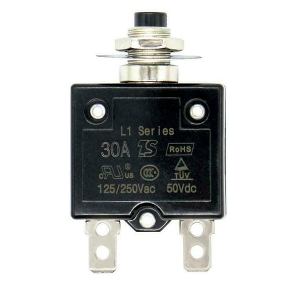 Bgsha 5 10 15 30A Push Button Circuit Breaker Overload Protector Manual Reset Thermal