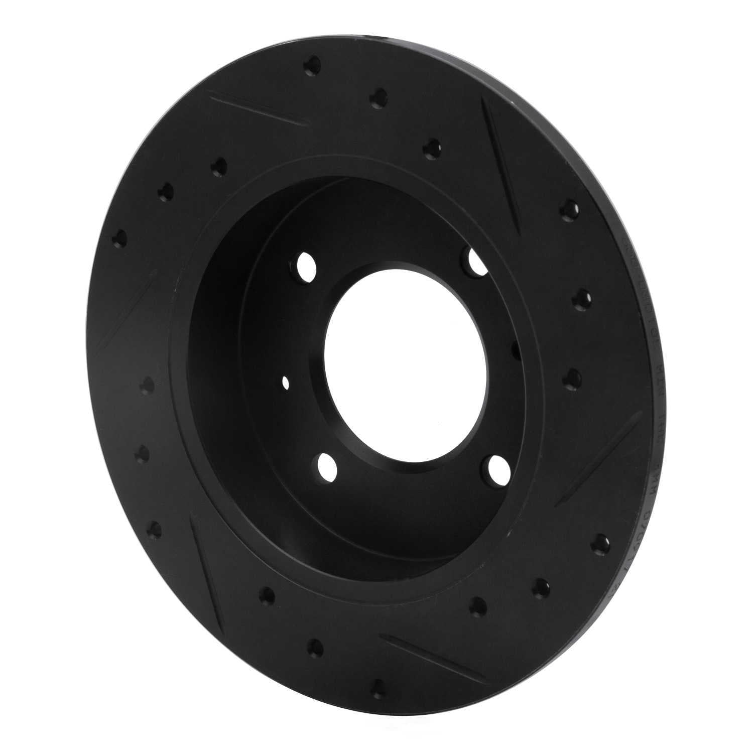 Dynamic Friction Company 633-03010L DFC Brake Rotor - Drilled And Slotted - Black