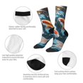 thumbnail image 4 of Balery Cute Koi Fish Serenity Calcetas Largas con Estampado para Hombre y Mujer – Suaves y Transpirables, Talla Única (US 5-11), 4 of 6