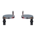 thumbnail image 2 of 2 Piezas Bisagras para Asiento de Inodoro Tornillos de Montaje Superior Tuercas de Caucho Metal Instalación Rápida Adecuado para Mantener Baño Casa 60 mm, 2 of 8