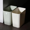thumbnail image 3 of Shoreew Bathroom Gap Trash Can Uncovered Narrow Plastic Waste Basket with Fixed Hole Space Saving Slim Garbage Can for Bedroom Kitchen Living Room Office, 3 of 7