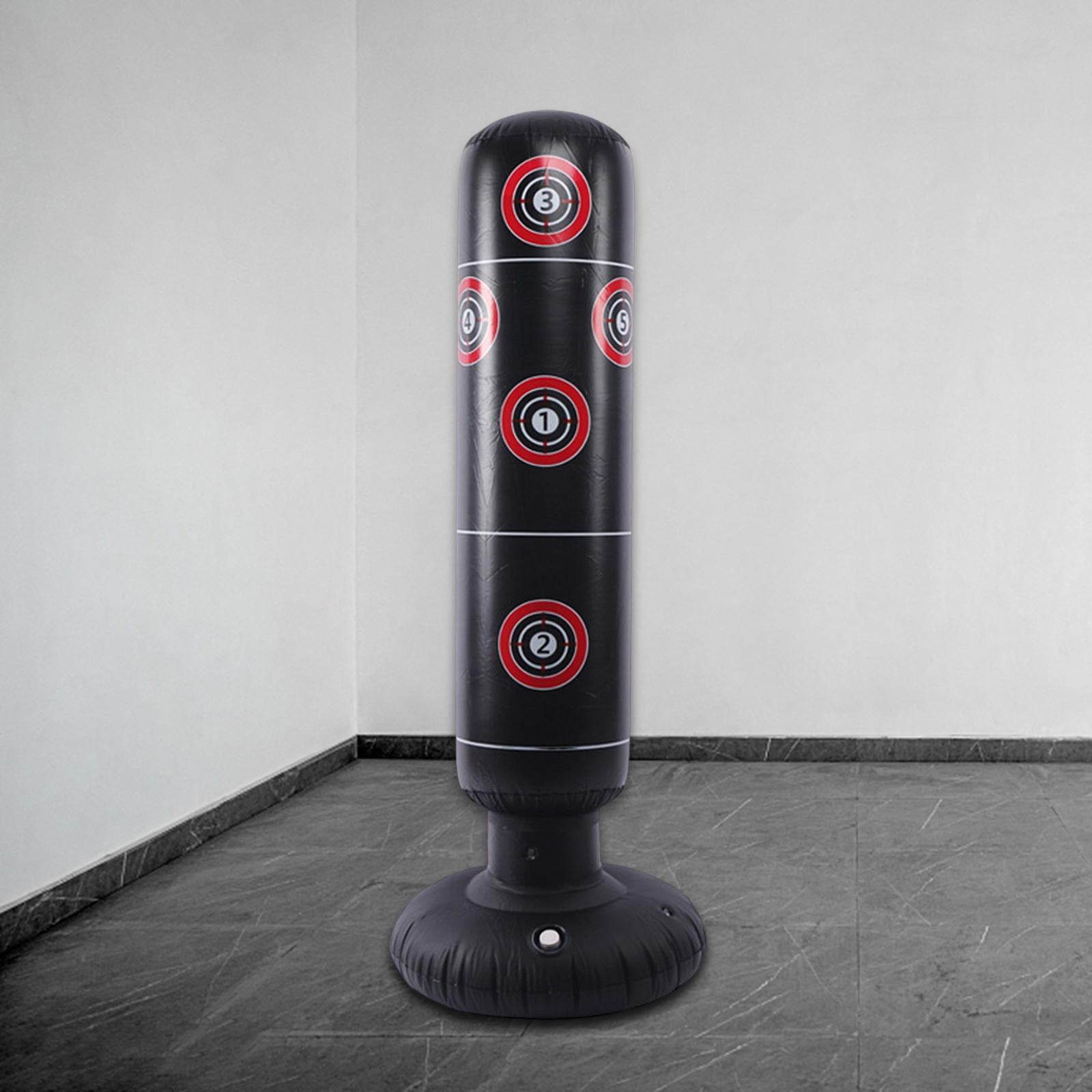 Inflatable Boxing Punching Bag with Target Design Muay Thai Training Sandbag