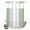 Sage Green, variant on No Hook Shower Curtain, Blue Ombre Shower Curtains for Bathroom with See Through Top Window, Blue White Gradient Modern Abstract Art Waterproof & Washable Bath Curtain 60"x72"