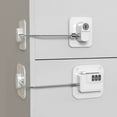 thumbnail image 1 of Fiudx Cerradura de Seguridad para Bebés, Multifuncional para Ventanas y Cajones, para Refrigeradores y Armarios, Diseño Flexible de 360°, Adhesivo Seguro, Sin Daños, Fácil de Usar para Adultos, Prote, 1 of 2