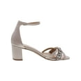 thumbnail image 2 of Jewel Badgley Mischka Womens Giona Patent Leather Block Heel Evening Sandals, 2 of 3