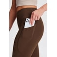 thumbnail image 3 of Pantalones de yoga Yogipace Bootcut Flare Brown para mujer, talla L, 3 of 3