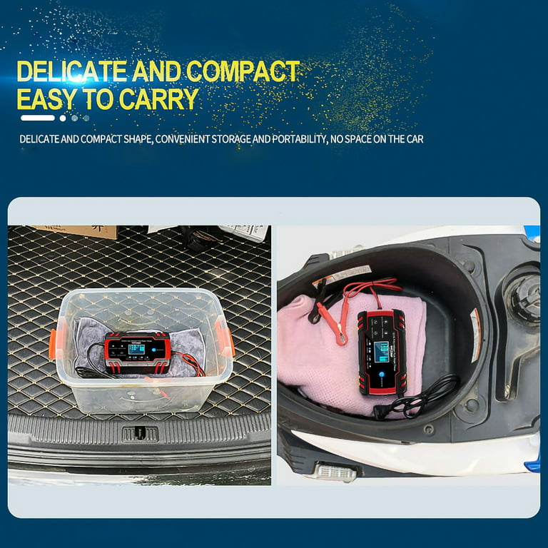 Battery Charger,24 Volt/12 Volt Smart Auto Battery Tender, 6