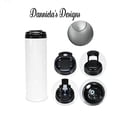 thumbnail image 2 of [NO STRAW] 20, 30 oz Coffee thermo/Water bottle and skinny tumbler Evil eye design, 2 of 3