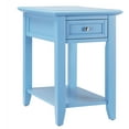 thumbnail image 5 of Chelsea Lane Nightstand End Table with Drawer Power Outlet, Heritage Blue, 5 of 5