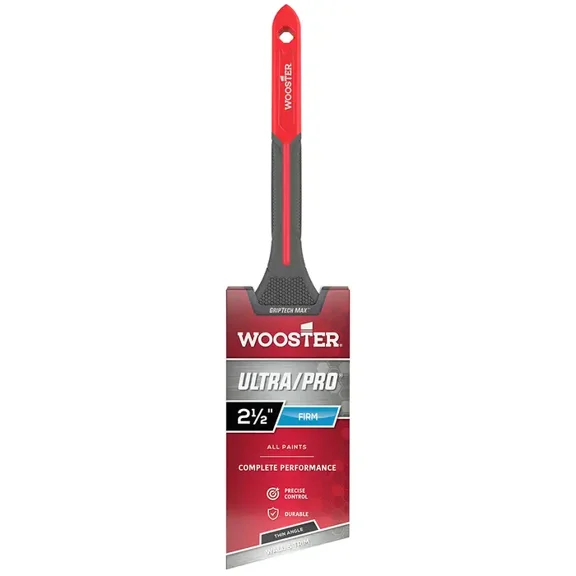 2-1/2” Wooster G4181 Ultra/Pro Firm Thin Angle Detail and Trim Paint Brush, GripTech MAX Handle
