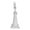 thumbnail image 4 of FJC Finejewelers 925 Sterling Silver d Enameled Cape Hatteras Lighthouse Charm 27 x 9 mm, 4 of 6