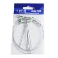 thumbnail image 1 of Ruiboury Wire string balance fishing set Sea fishing anti-winding bracket fishing gear String hook fishing gear accessories [4 groups] silver 80cm 1Set, 1 of 6