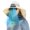 B, variant on Large Shawl Sun Hat Neck Protector Summer Sun Men's Outdoor Fisherman Hat Big Wind Solar Rechargeable Fan