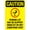 Warning Sign 1, variant on Caution Parking Lot Slippery ICY/Wet Exit Metal Tin Sign 12 x 8 Inches - Safety Warning Decor, Perfect for Street, Business, Home Wall, Outdoor Parking Use