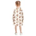 thumbnail image 3 of Girls' long-sleeved dress Monkey and Banana Girls' A-line dress with ribbed cuffs Soft and comfortable, 3 of 6