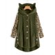 thumbnail image 1 of Puntoco Chaqueta holgada con capucha y botones de felpa para mujer Puntoco Puntoco-1, 1 of 5