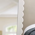thumbnail image 2 of Modway Emmeline Scalloped Rectangle Floor Mirror in White, 2 of 9