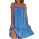 thumbnail image 1 of Maxivestido Minnieouse de fibra multifuncional elegante bohemio Vintage hombros descubiertos azul L, 1 of 5