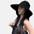 thumbnail image 2 of Fewfanhot Women & Men Wide Brim Sun Hat with Detachable Neck Flap, Adjustable Chin Strap UV Protection, Lightweight Quick-Dry Fabric for Hiking, Gardening, Beach, Outdoor Activities, 2 of 6
