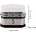 thumbnail image 7 of Smart Egg Cooker with Auto Shut Off, Effortless Egg Cooking with the Ultimate Stainless Steel Egg Cooker, Electric Rapid Boiler for 6 Eggs (1Set), 7 of 7